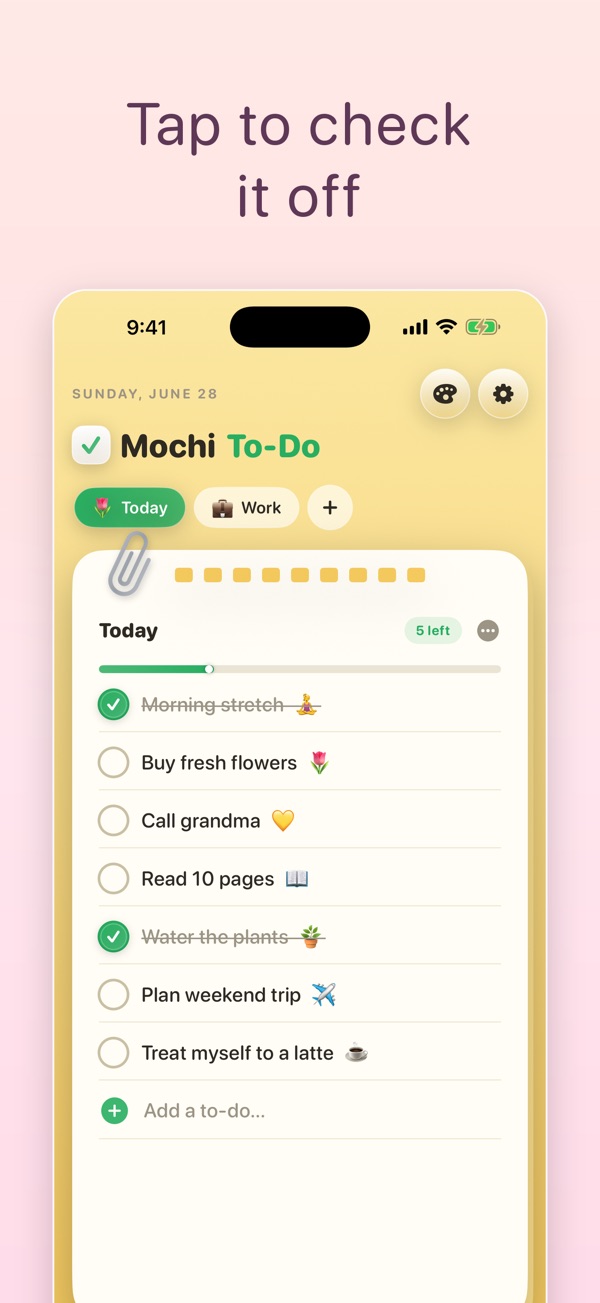 Mochi To-Do: Cute Checklist screenshot