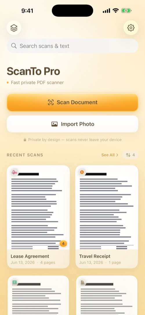 ScanTo Pro screenshot