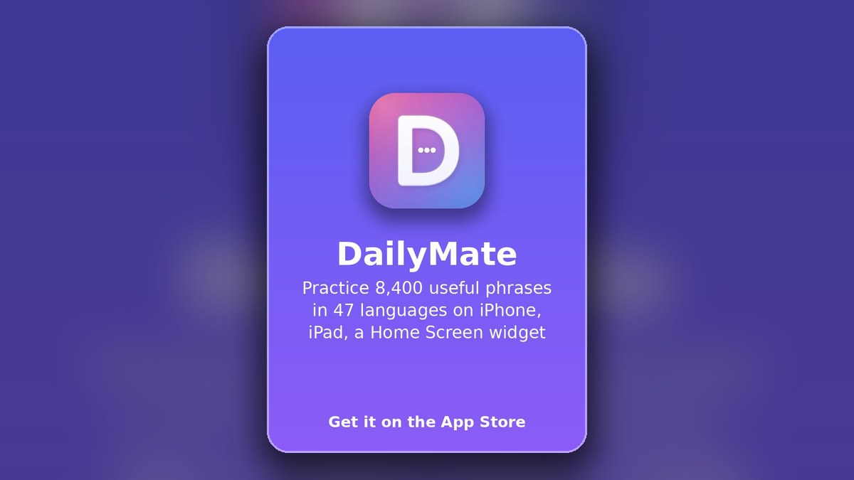 DailyMate iOS app guide preview