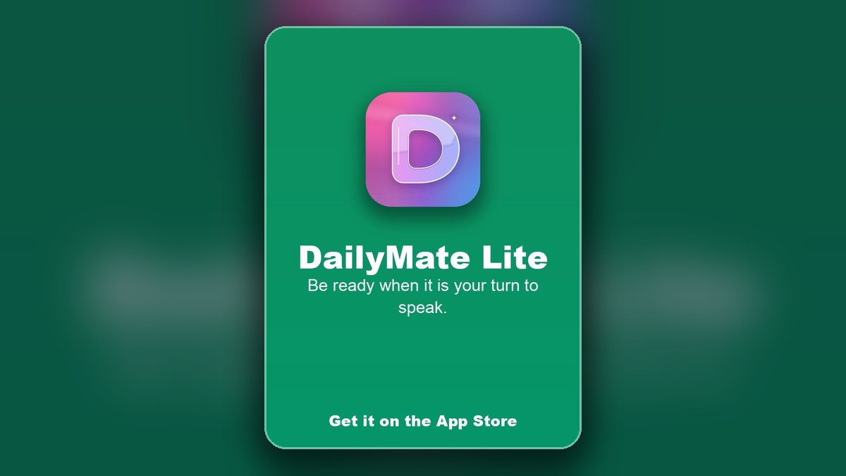 DailyMate Lite iOS app guide preview