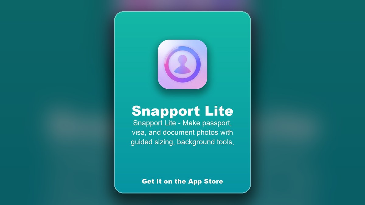 Snapport Lite iOS app guide preview