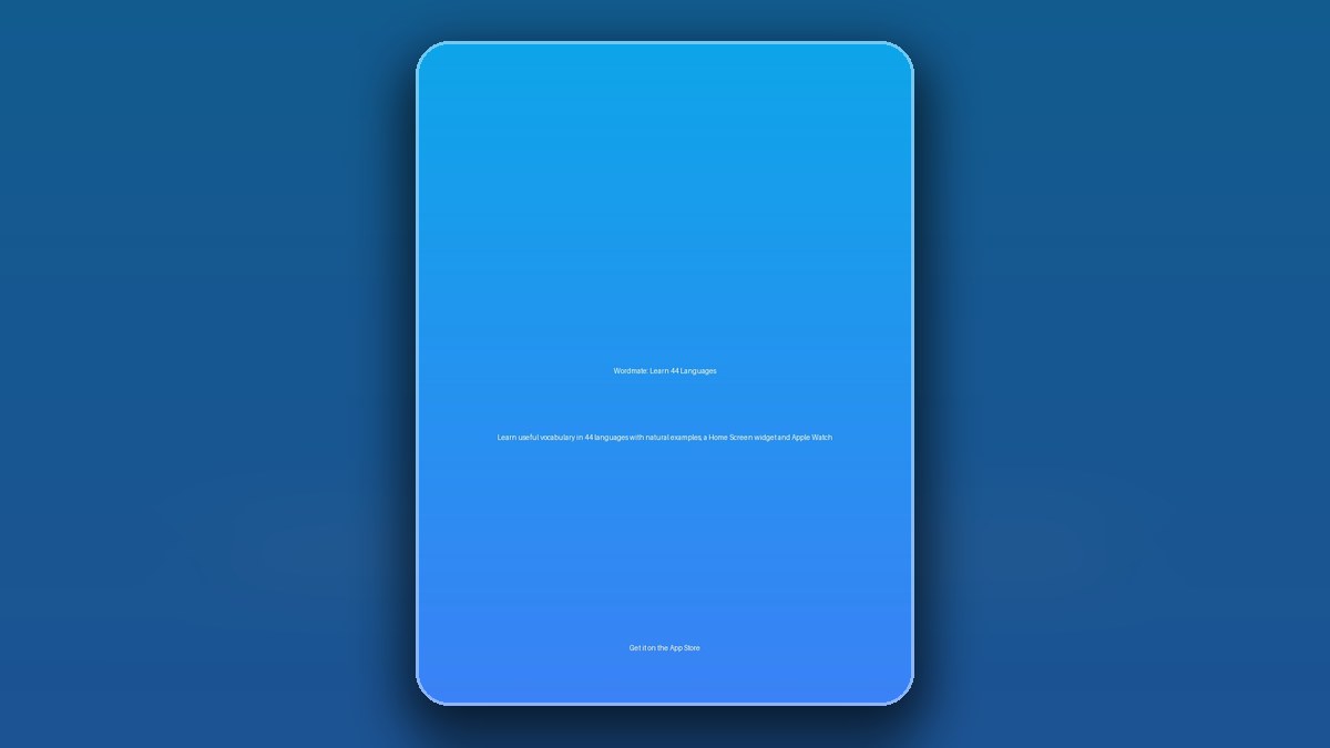 Wordmate: Learn 44 Languages iOS app guide preview