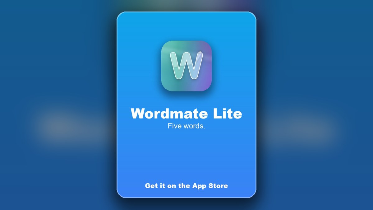 Wordmate Lite iOS app guide preview